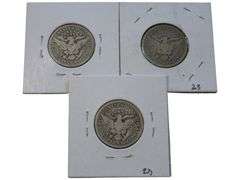 1914-1916 Barber Quarter  Set - VG10 Condition - Mint Marks Noted