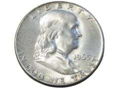 1963 D Franklin Half Dollar  - Liberty Design