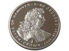 King George I Commemorative 1 Crown  - House of Hanover 1714-1727