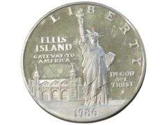 1986 Ellis Island Commemorative Silver Dollar