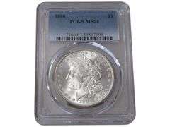 1886 Morgan Silver Dollar $1 PCGS MS64