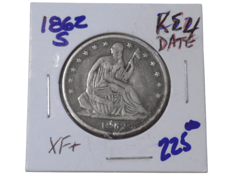 1862-S Seated Liberty Half Dollar