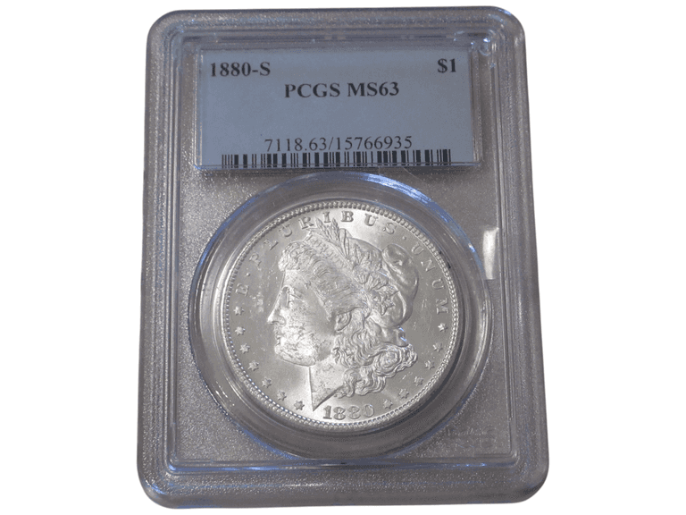 1880-S Morgan Silver Dollar PCGS MS63