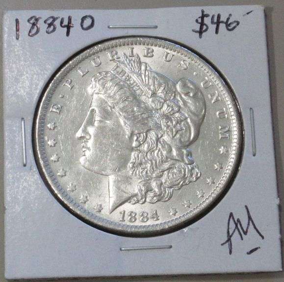 1884 O Morgan Silver Dollar