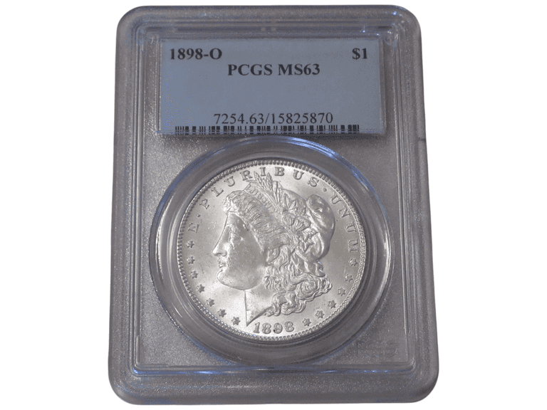 1898-O Morgan Silver Dollar $1 PCGS MS63