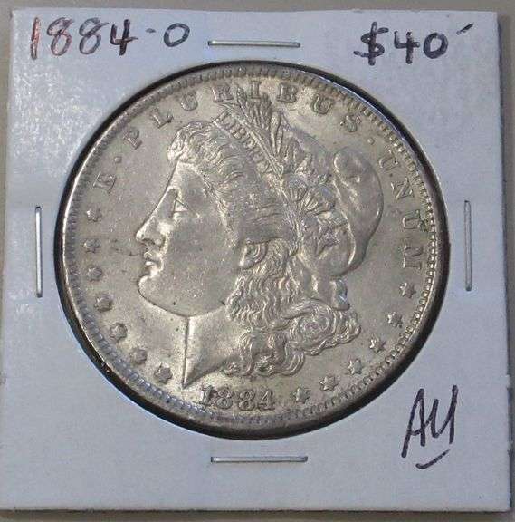 1884-O Morgan Silver Dollar AU