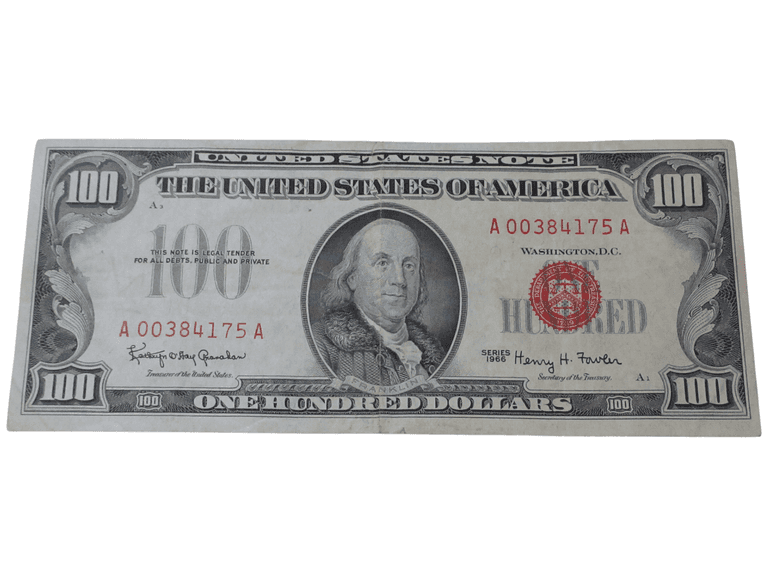 1966 Series $100 United States Note - Red Seal
