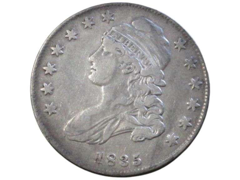1835 Capped Bust Half Dollar Choice
