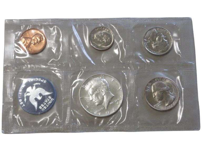1965 Special Mint Set With Half Dollar And Washington Quarter
