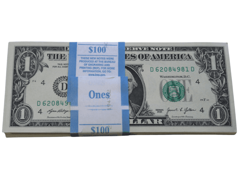 Series 2021 One Dollar Note Pack Attractive With BEP Strap