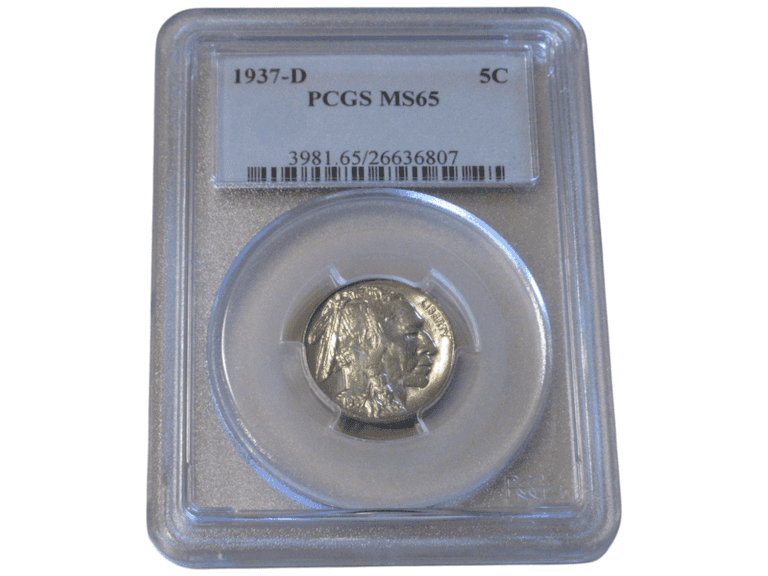 1937-D Buffalo Nickel Graded PCGS MS65 Attractive