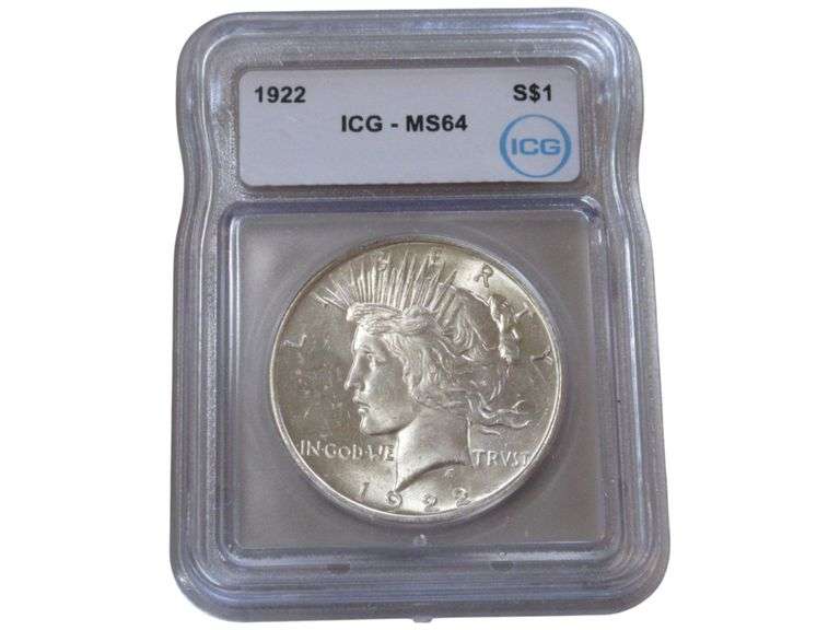 1922 Peace Silver Dollar ICG MS64