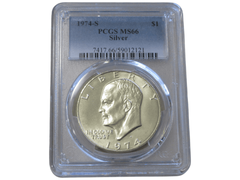 1974-S Eisenhower Dollar MS66 Silver PCGS Holder