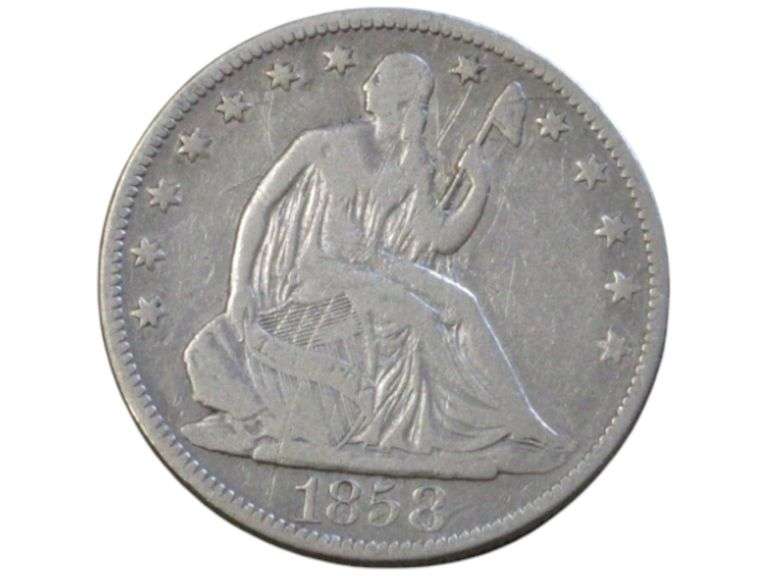 1858-O Seated Liberty Half Dollar