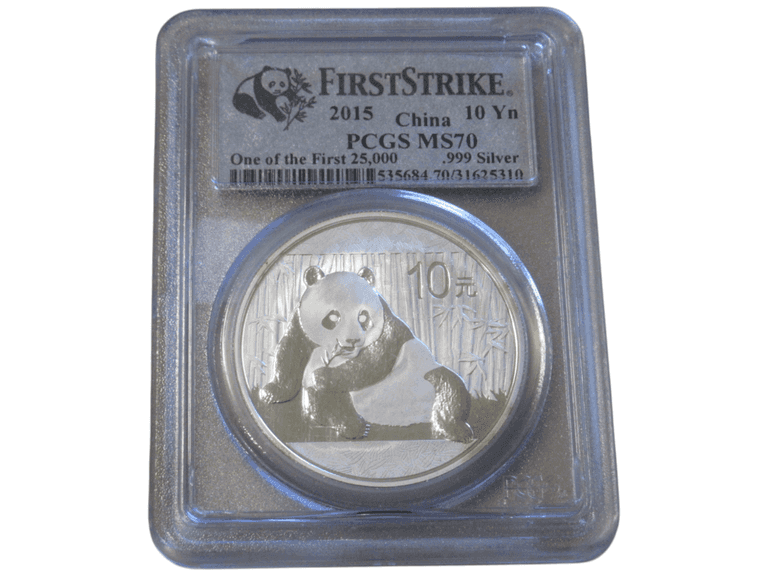 2015 China Silver Panda 10 Yuan PCGS MS70 First Strike