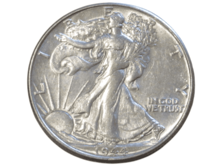 1944 Walking Liberty Half Dollar Choice with Sharp Details