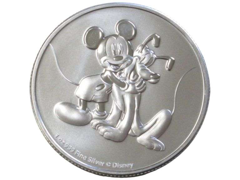2020 Niue Two Dollars Mickey Mouse Silver Coin Choice .999 Fine 1 Ounce