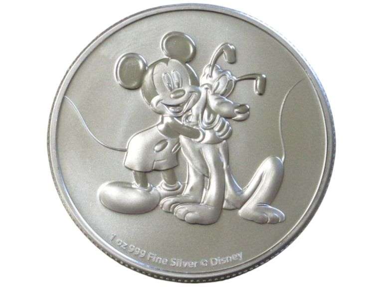 2020 Niue Two Dollars Mickey Mouse Silver Coin Choice .999 Fine 1 Ounce