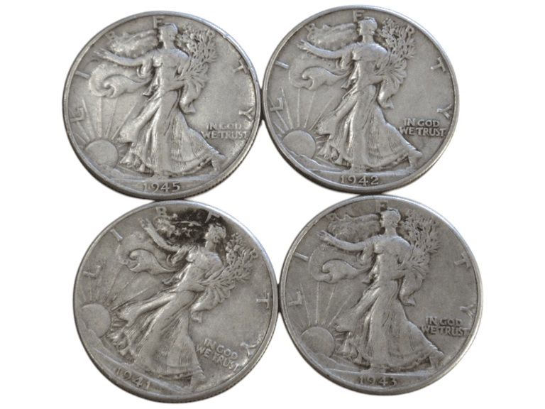 1941-1945 Walking Liberty Half Dollars Attractive Silver Lot