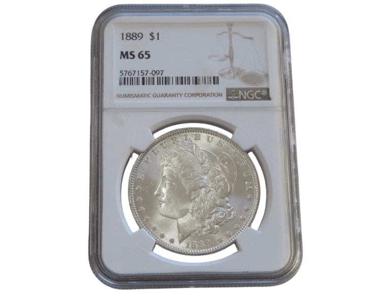 NGC MS65 1889 Morgan Silver Dollar Brilliant Luster