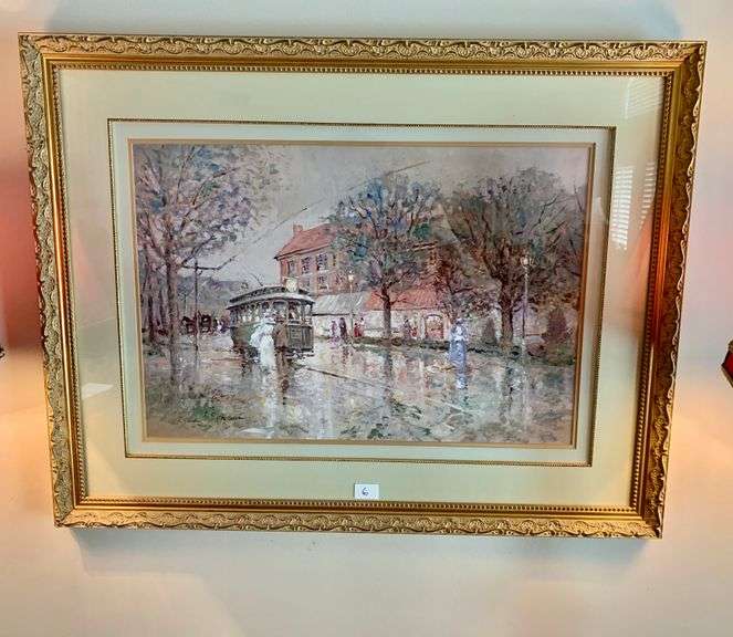 Framed Signed Print Art Numbered 96/950 28x26.5