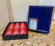 6pc Longchamp 36 cl Cristal d’arques (Located in Sun Room)