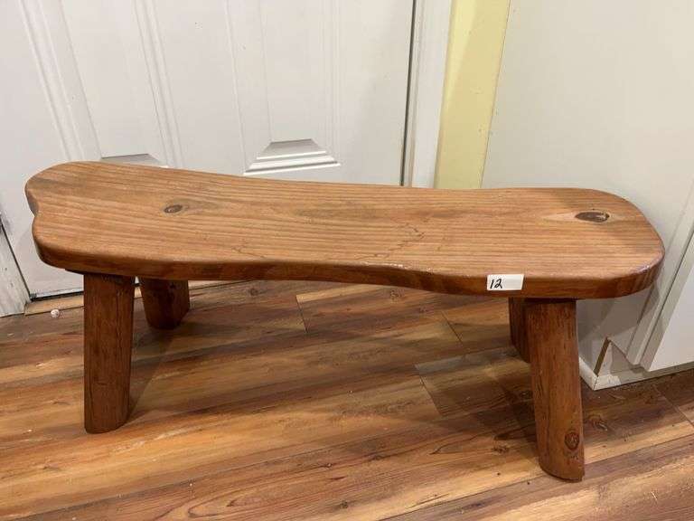 Handcrafted Wood Table or Bench (screen porch) 40in long x 11in deep x 14.5 in tall