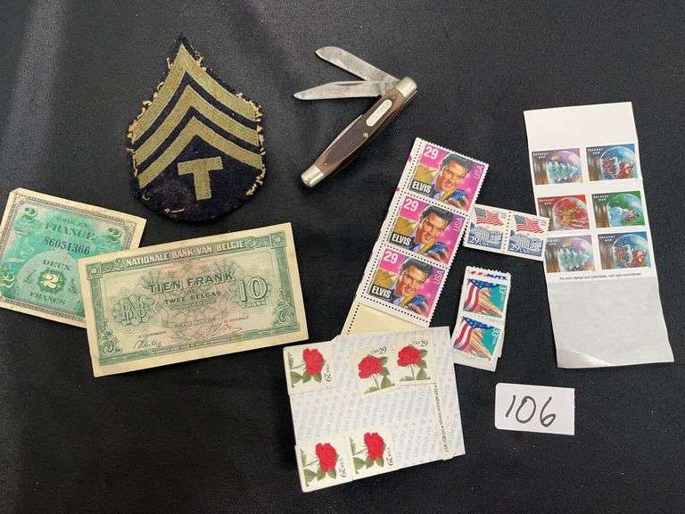 Old Timer Patch Old timer Pocket Knife, Stamps, Foreign currency, military patch - Red ...