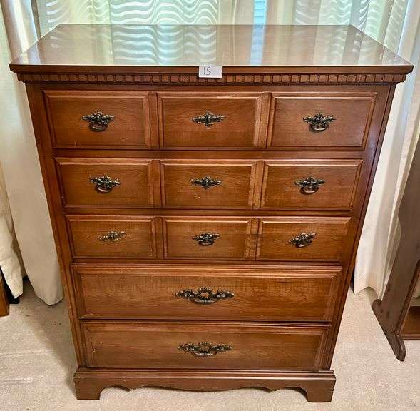 5 Drawer Chest of Drawers 42 5/8”x32 5/8”(Located in First Bedroom to the Left)