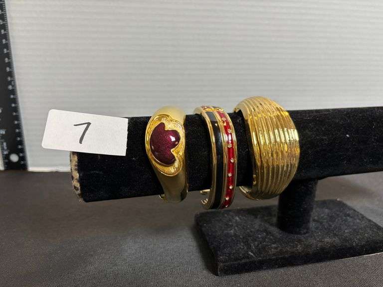 3 pc Clasp Bangles (Including Swarovski)