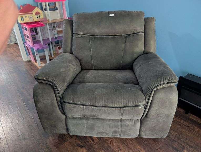 Fabric Rocking chair recliner 44"x 36"X 42", needs cleaning (upstairs living room)