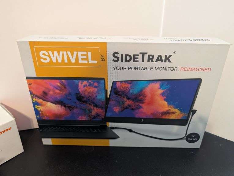 3 pc. Portable monitor, soundbar, and gaming keyboard (upstairs master bedroom)