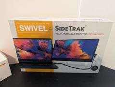3 pc. Portable monitor, soundbar, and gaming keyboard (upstairs master bedroom)