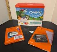 3 pc. Osmos coding starter kit, fire HD8 and HD10 cases (upstairs master bedroom)
