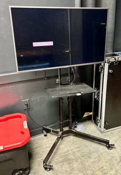 42” LG TV with Rolling Cart