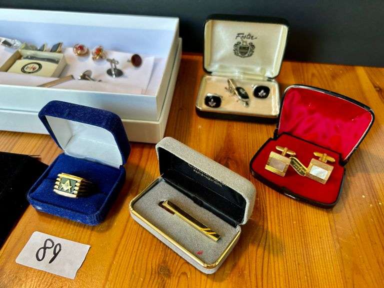 Jewelry Lot of Pins, Money Clips and More