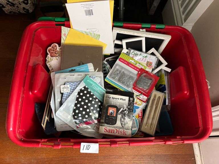 Misc Craft Bin, Face Masks, Notepads, etc. (Located in Living Room)