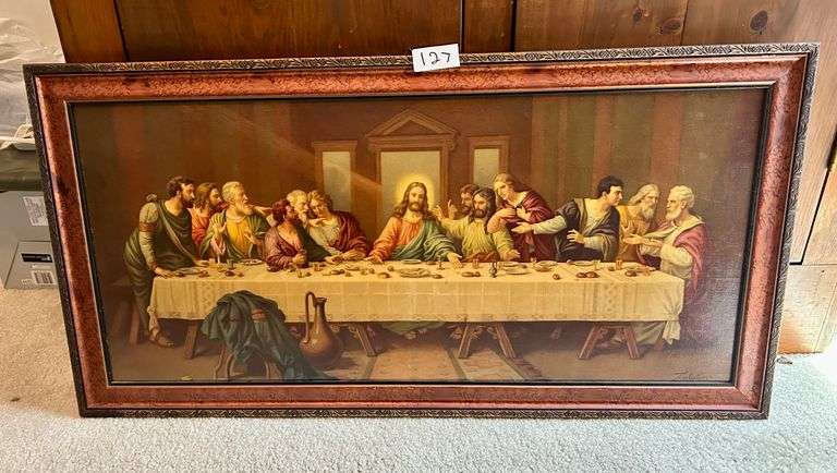 The Last Supper Wall Decor 17 1/8”x33 5/8”(Located in Bedroom to the Right)