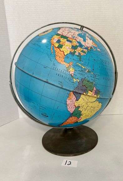Metal Globe (Located in Upstairs Loft)