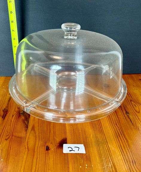 Glass Cake Stand (Located in Kitchen)