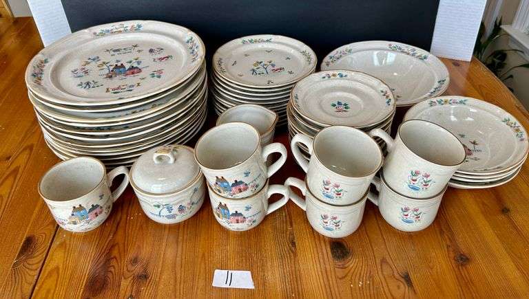 48pc Inter-National Tableworks Heartland Dishes (Located in Kitchen)