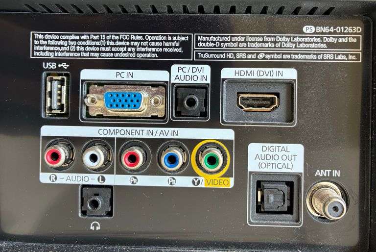 Samsung TV/Monitor, 21 1/2”  (Located Garage)