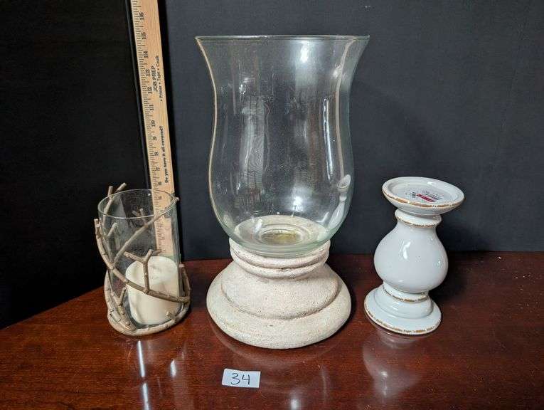 3 pc. Candleholder lot(located in ds back bedroom)