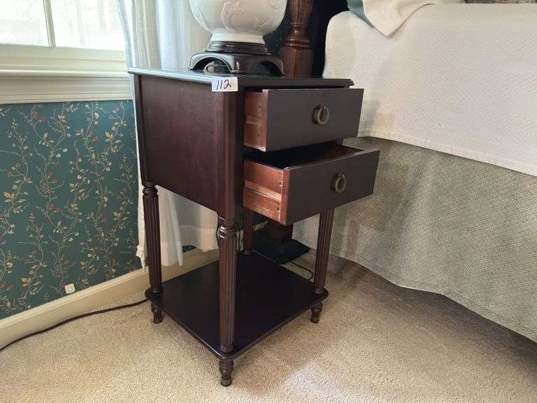 Side Table, 2-drawer, 17"x15"28.5"tall(located in master bedroom)