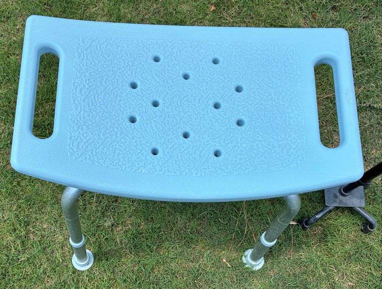 2 pc Carex Stable Cane and Shower Chair (Located Garage)
