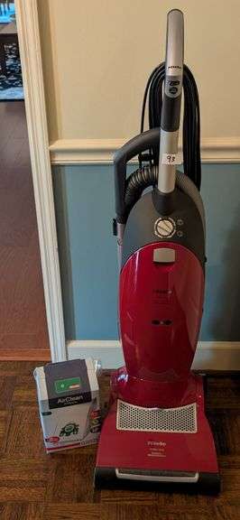Miele power plus vacuum cleaner with filter (located in closet near front door)