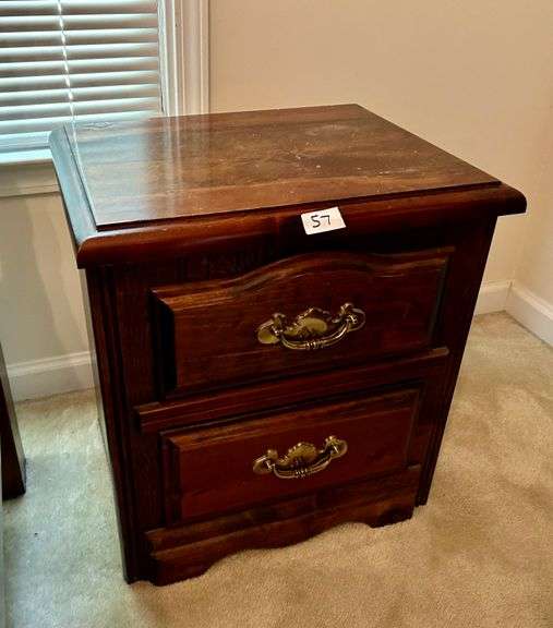 2 Drawer Night Stand 22.5”x21” (Located in Master Bedroom)