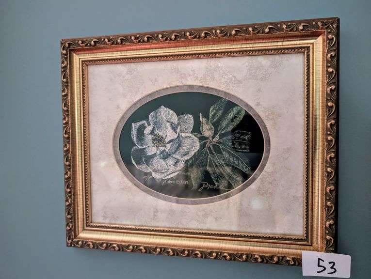 3 pc. Small framed art of various artists, top picture 12" x 10" tall(located in living room)
