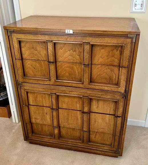 4 Drawer Chest of Drawers 46”x19”x37” (Located in Bedroom to the Left)