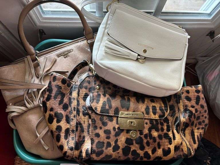 Bin of Totes and Purses (Located in Living Room)